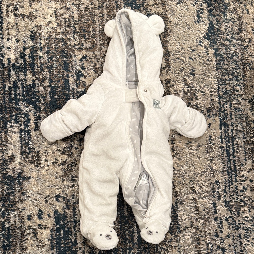 Cozy Cream Bear Onesie for newborn
